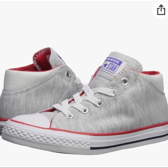 Converse SZ 2 Junior Chuck Taylor All Star Madison Court Sneaker Gray NEW - Picture 11 of 11